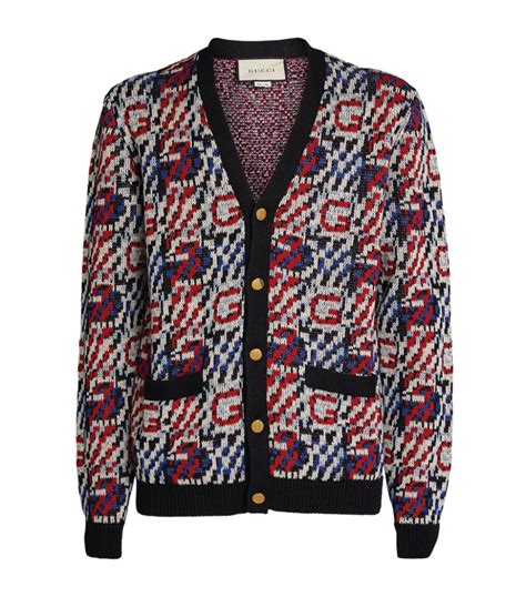 gucci jacquard cardigan